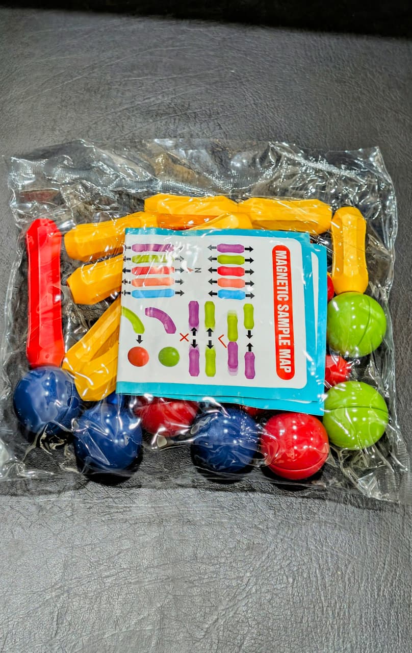 25 Pcs Magnetic Blocks Set Toy Magnetic Bar Constructor Building Blocks Montessori Educational Kids Toys For Children Early Educational Toys Set, Magnetic Building Sticks Kit Kids Gift for Age 3+ Recreational Building Sticks Block Set